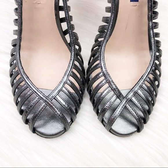 New Stuart Weitzman Olive Cage Slingback Sandals - Picture 4 of 16